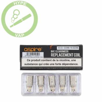 Résistances Aspire BVC (lot...