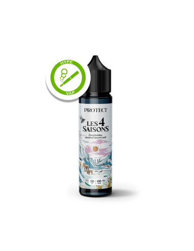 E-liquide Protect – Gamme Les 4 Saisons – Cacahuètes Caramel Beurre Salé – 50ml