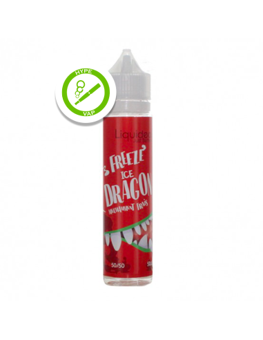 Flacon de 50ml d’e-liquide Liquideo Freeze'Ice Dragon Méchamment Frais saveur fruit du dragon