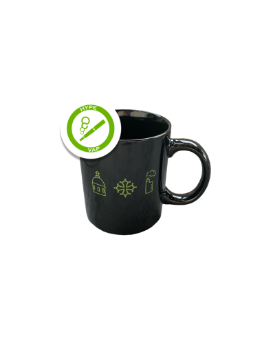 Mug Hype Vap 2025, contenance 330 ml, conçu pour les boissons chaudes et froides.