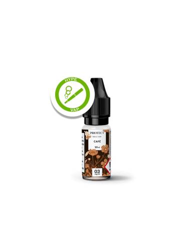 Flacon de 10 ml d’e-liquide Nectar Café de Protect, disponible en plusieurs taux de nicotine.