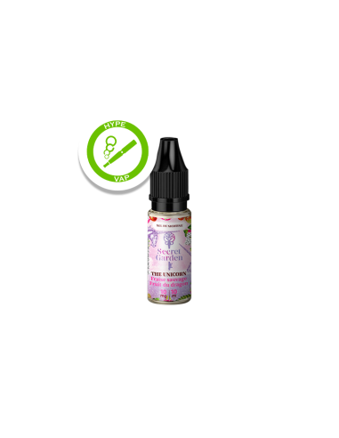 Flacon de 10 ml de l'e-liquide The Unicorn - Secret Garden