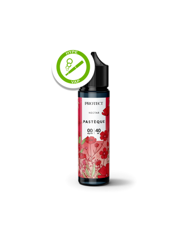Flacon de 40 ml d’e-liquide Nectar Pastèque de Protect, sans nicotine, avec espace pour boosters.