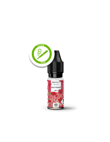 Flacon de 10 ml d’e-liquide Nectar Pastèque de Protect, disponible en plusieurs taux de nicotine.