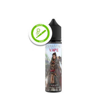E-liquide Pirate 50ml ZHC Assassin's Vape - mangue et fruit de la passion - ratio 50/50
