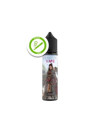E-liquide Pirate 50ml ZHC Assassin's Vape - mangue et fruit de la passion - ratio 50/50