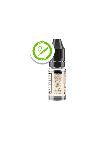 E-liquide L’Architecte Sel de Nicotine 10ml Le Grand Rôle des Abeilles - tabac classic blond - 50/50 MPGV VG - 10 et 20 mg/ml