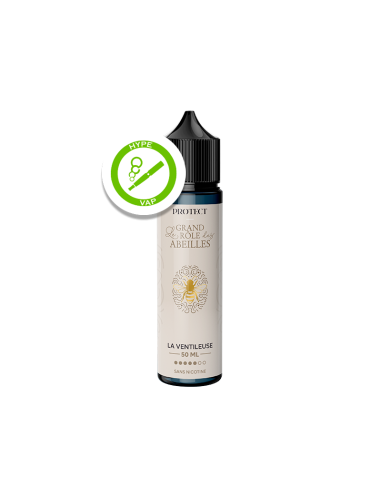 E-liquide La Ventileuse 50ml Le Grand Rôle des Abeilles - tabac blond boisé - 40/60 MPGV VG - 0 mg/ml