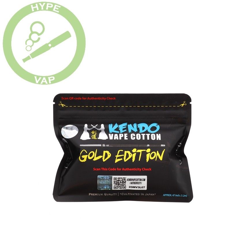 Kendo vape Cotton Gold Edition,mche pour cigarette lectronique Kendo vape Cotton Gold Edition,mche pour cigarette lectronique