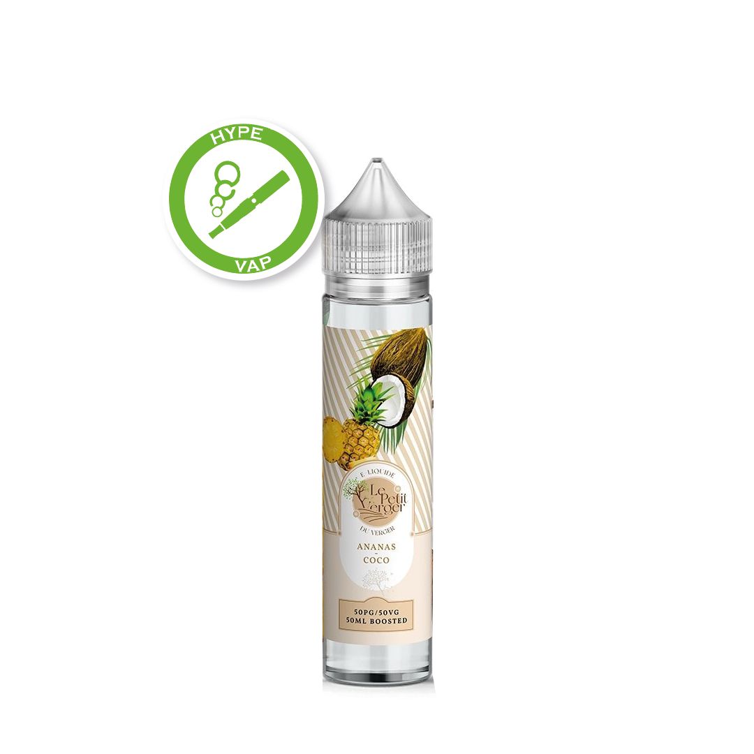 E-Liquide Ananas Coco 50ml 00mg/ml Le Petit Verger E-Liquide Ananas Coco 50ml 00mg/ml Le Petit Verger