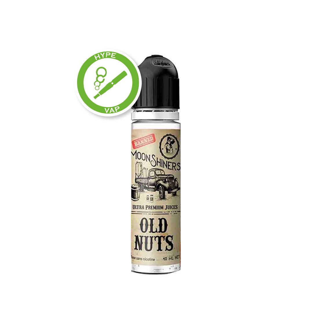 Old Nuts Moonshiners 50 ml, e-liquide nougat, caramel, vanille Old Nuts Moonshiners 50 ml, e-liquide nougat, caramel, vanille