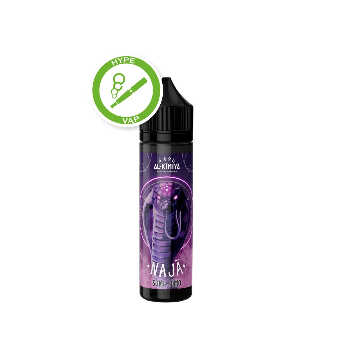 Naja 50ml Al-Kimiya, e-liquide Litchi Rose Framboise Naja 50ml Al-Kimiya, e-liquide Litchi Rose Framboise