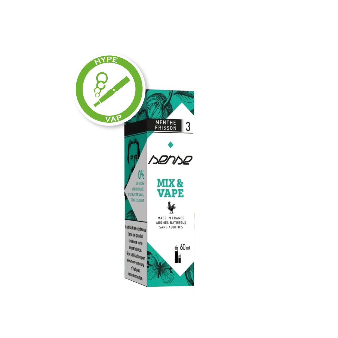 E-liquide Mix & Vape Menthe Frisson, Phode Sense, 60ml E-liquide Mix & Vape Menthe Frisson, Phode Sense, 60ml