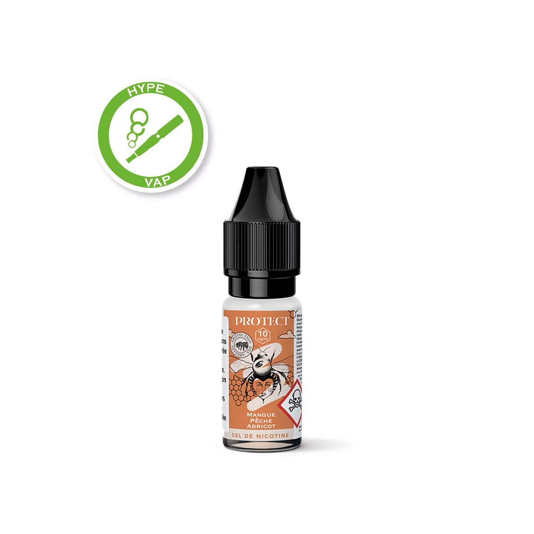 Mangue Pche Abricot - Sel de nicotine 10ml Protect Mangue Pche Abricot - Sel de nicotine 10ml Protect